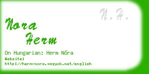 nora herm business card